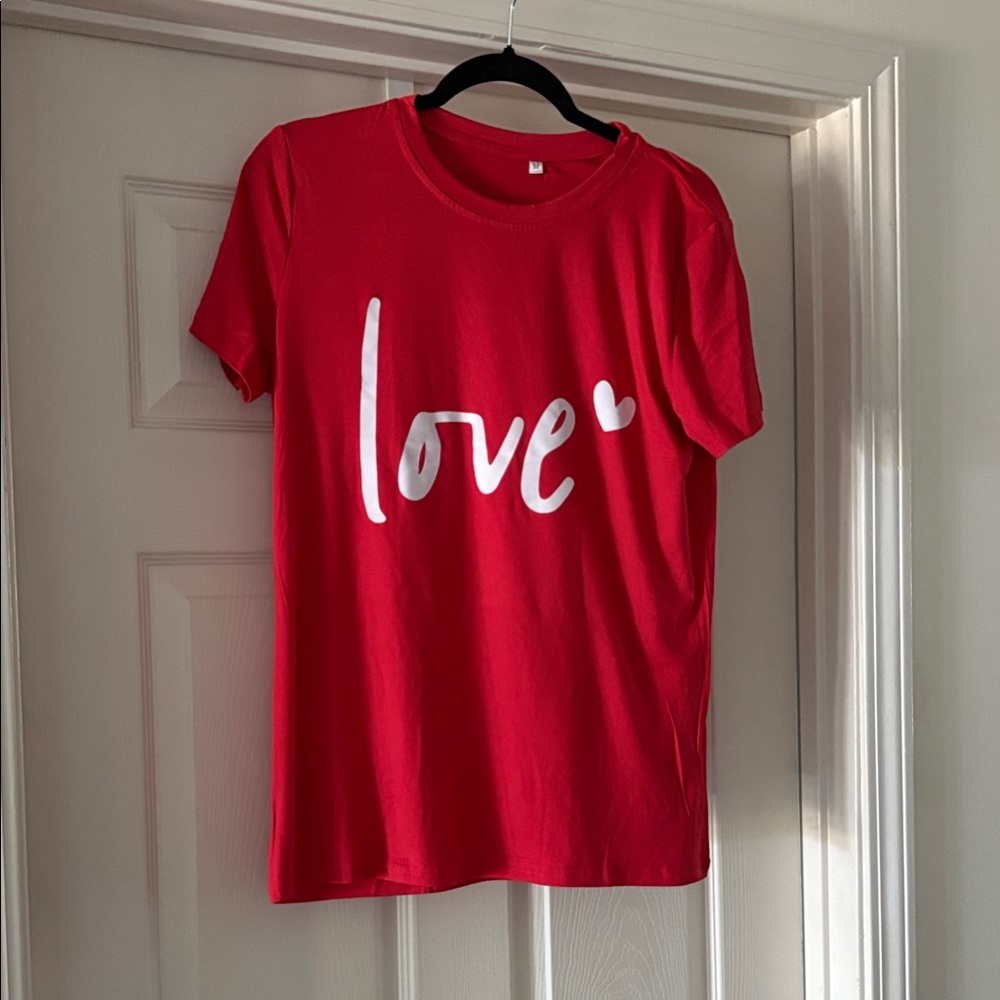 Just In:  Red 'Love' Graphic T-Shirt